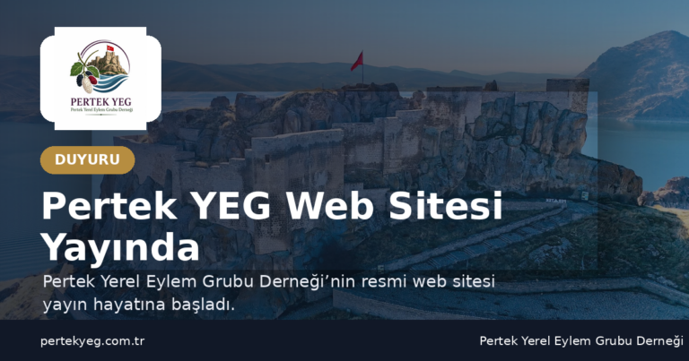 Pertek YEG Web Sitesi Yayında